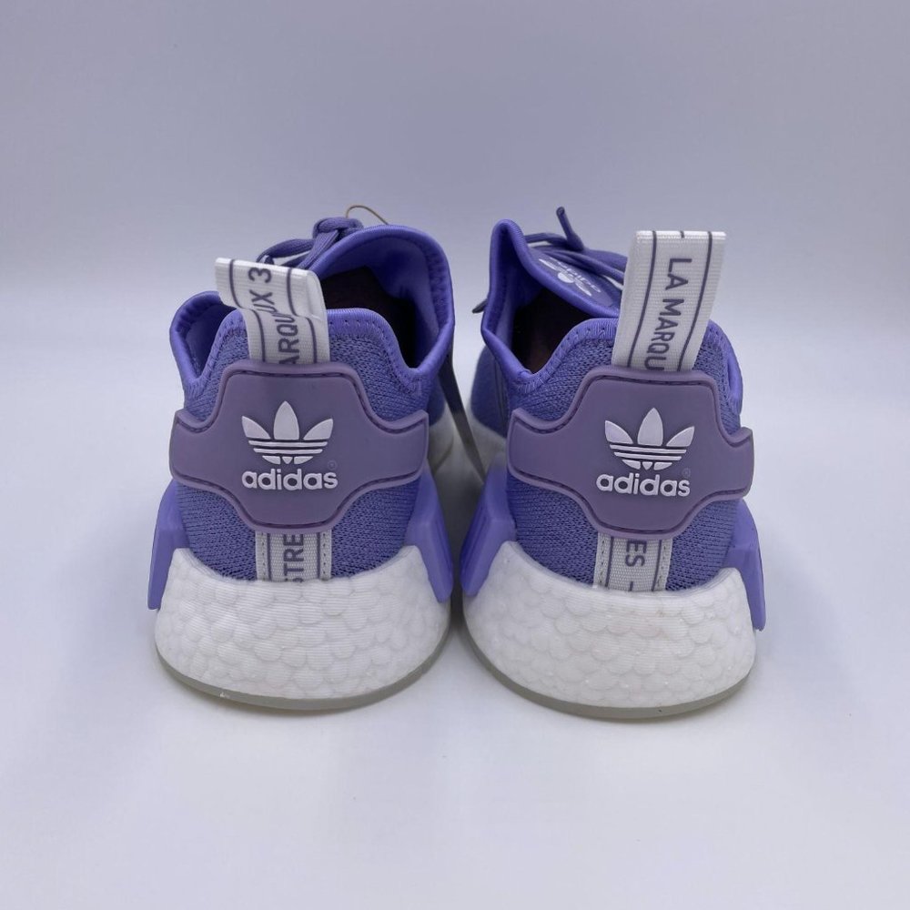 adidas NMD R1 White / Light Purple Womens Shoes - Picture 4 of 8